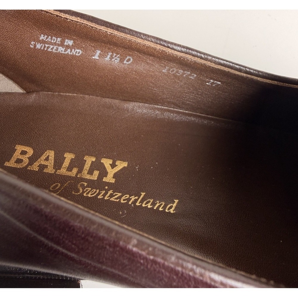 Bally Hardy Tassel Loafers Mens 11.5 D Oxblood Burgundy Leather‎ Nappa Flex - Picture 6 of 12